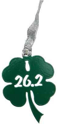 2 Marathon Shamrock Green Dangler Ornament - Marathon (400x400), Png Download