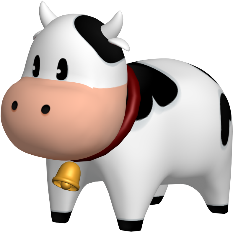Cute Cow Png Download - Harvest Moon Back To Nature Png (1024x1024), Png Download