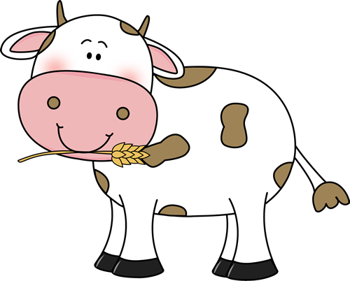Cow Png Clip Art Imageu200b - Brown And White Cow Clipart (500x402), Png Download