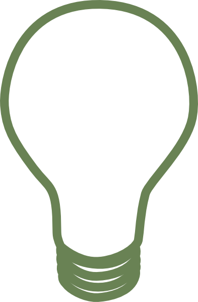 Green Light Bulb Clipart Png For Web (390x594), Png Download