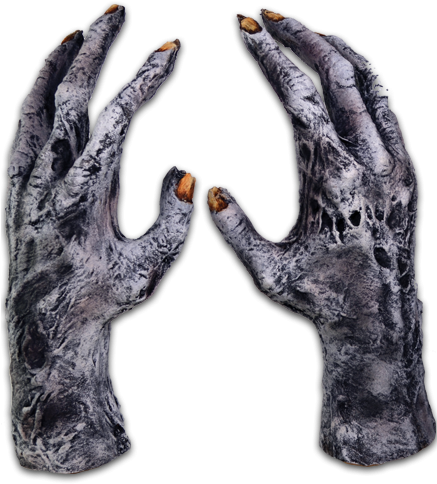 Chiller Zombie Gloves - Zombie Hands Transparent (436x639), Png Download