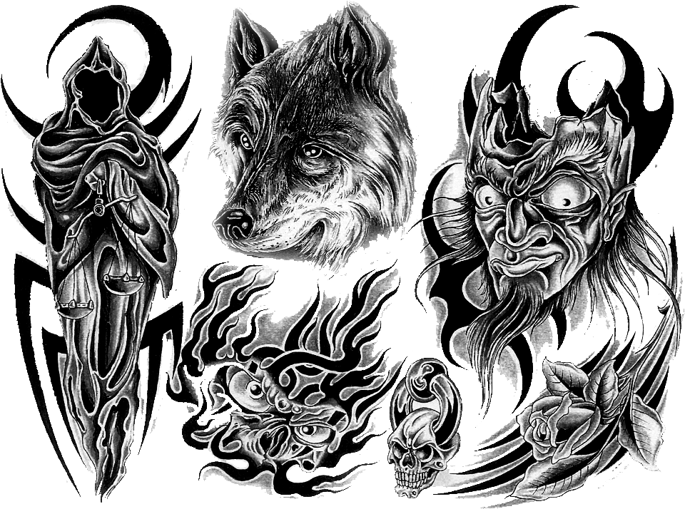 Find This Pin And More On Transparent // Png - Tattoo Drawing Without Background (1024x768), Png Download