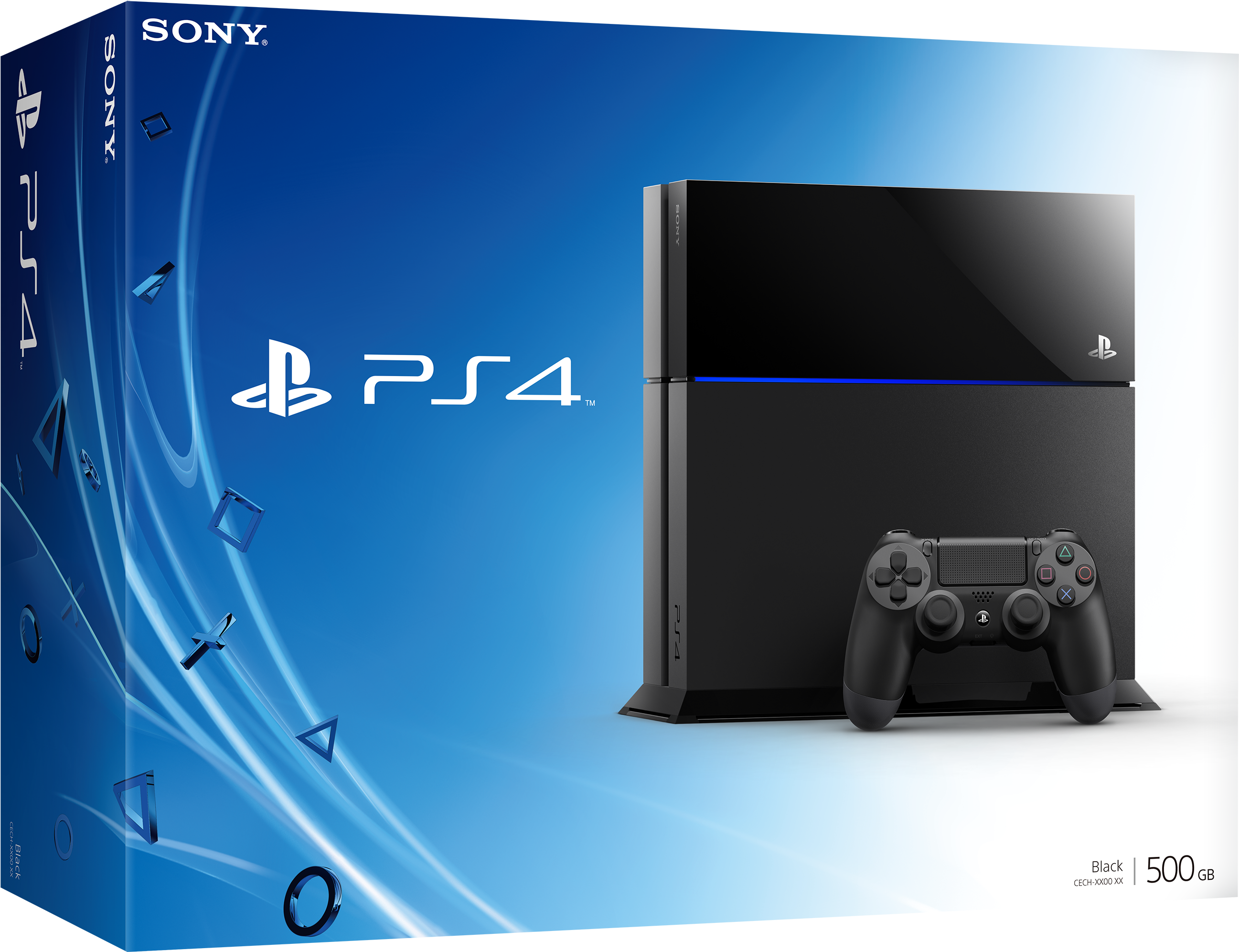 Ps4 Sales Success Shows No Sign Of Slowing Down, Has - Sony Playstation 4 Dualshock 4 - Wireless - Jet Black (3022x2307), Png Download
