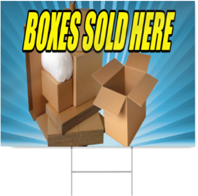 Boxes Sold Here Sign - Sign (450x450), Png Download