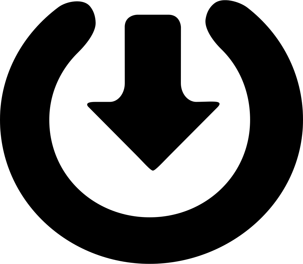 Download Arrow Circle Comments - Arrow Down Silhouette (980x854), Png Download
