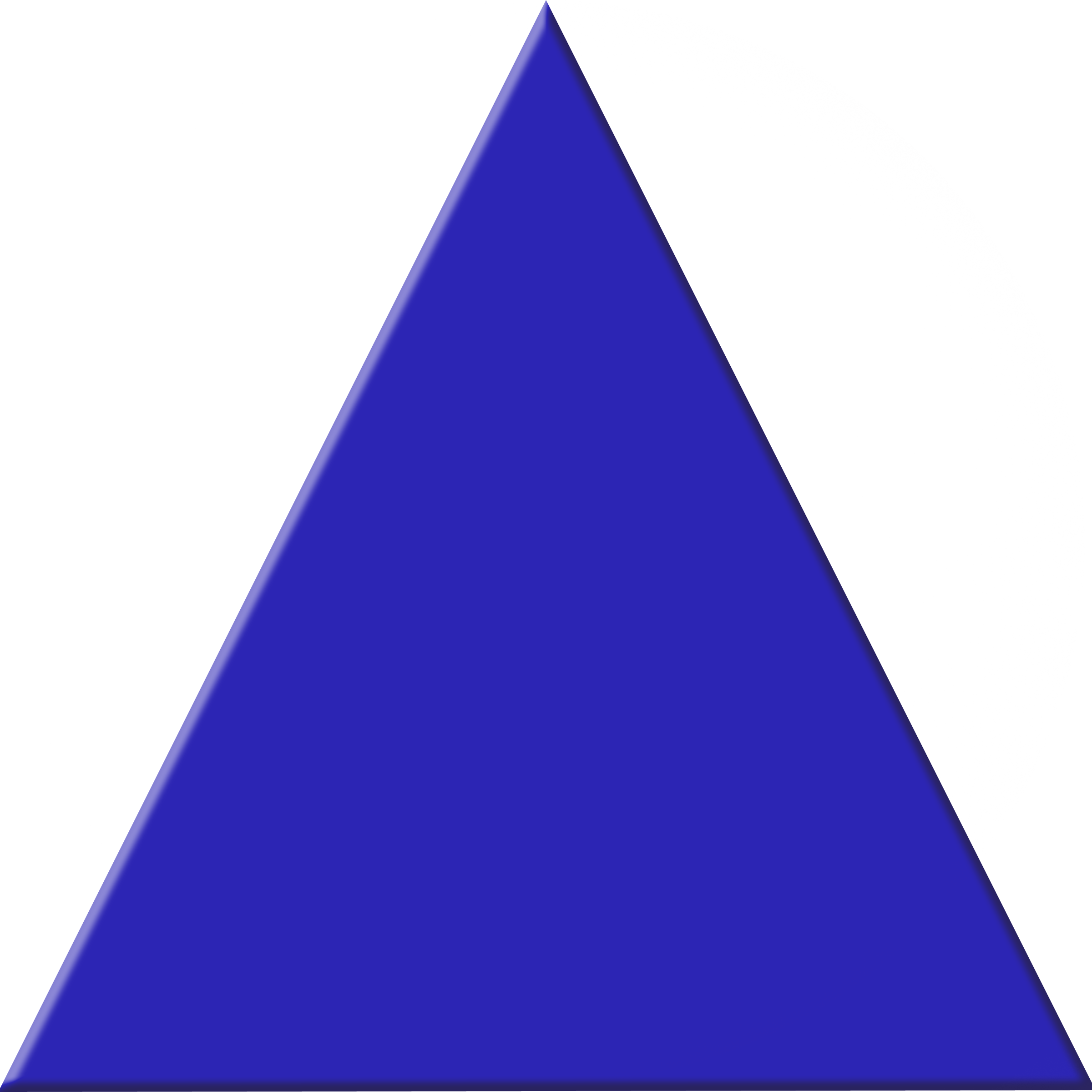 Blue Triangle Image - Blue Triangle Clipart (2400x2400), Png Download