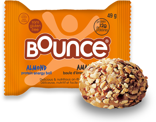 Almond - Bounce Almond Protein Hit Energy Ball (575x445), Png Download
