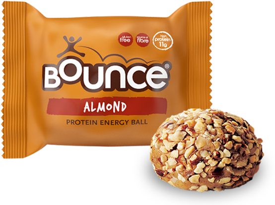 View Our Range - Bounce Almond Protein Hit Ball 49g (554x414), Png Download