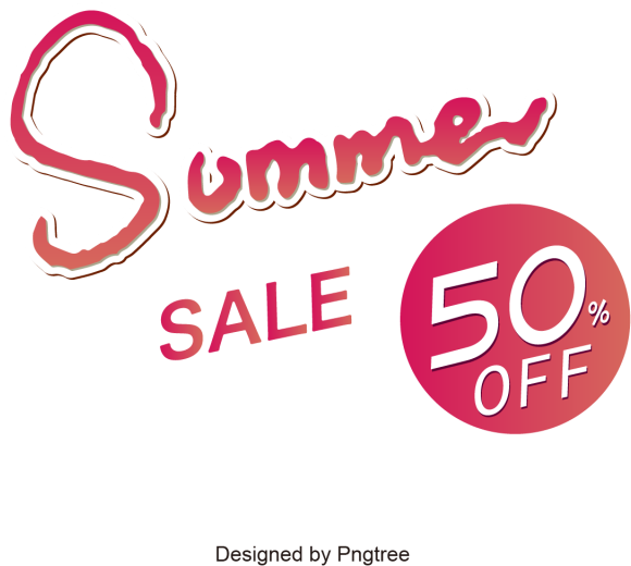 Summer Sale, Sale Vector, 50% Png And Vector (640x640), Png Download