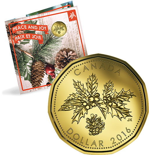 Gold Holidays Sparkles Christmas Picturesque Townshend - 2016 O Canada Coin Gift Set (570x570), Png Download