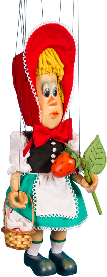 Marionette Little Red Riding Hood, Марионетка Красная - Cartoon (683x1024), Png Download