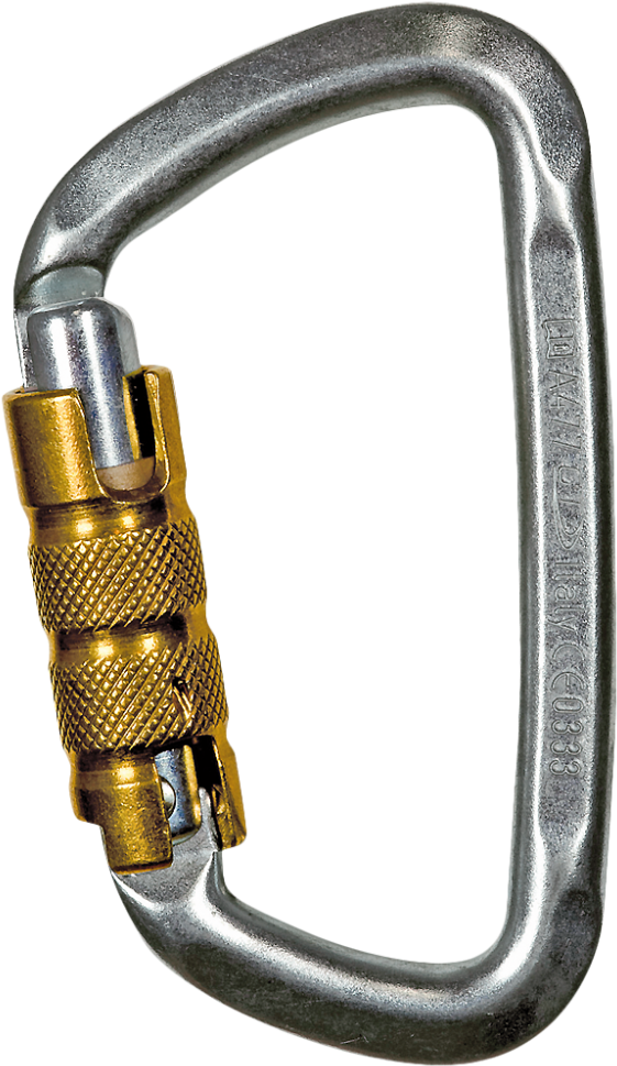 Ct D-shape Steel Triple Lock Carabiner - Carabiner Climbing Technology (1000x1000), Png Download