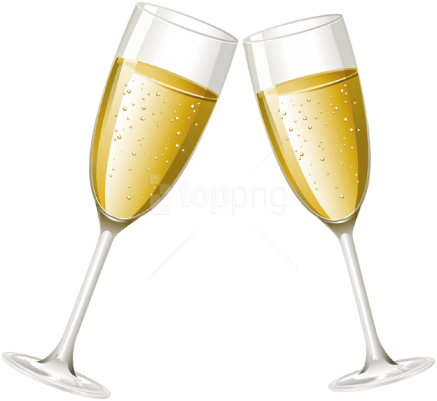 Free Png Download Champagne Glasses Png Images Background - Wine Glass (850x780), Png Download
