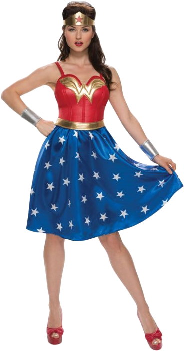 Retro Halloween Costume Ideas & Trends - Superhero Costume For Adults Woman (465x705), Png Download