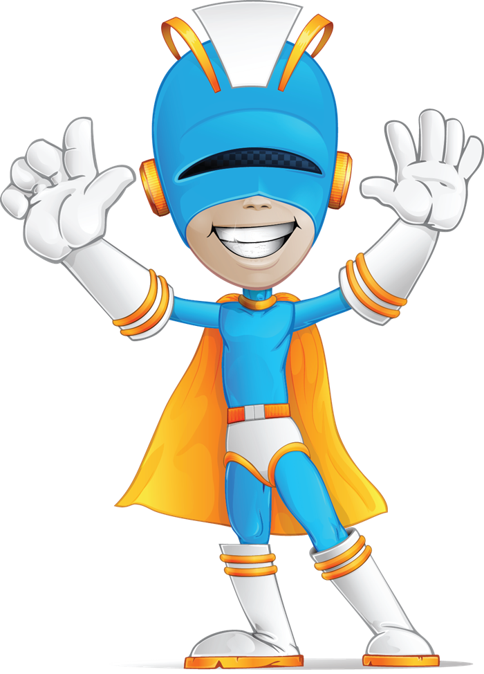 Superhero Free To Use Clip Art - Super Hero Character (700x974), Png Download