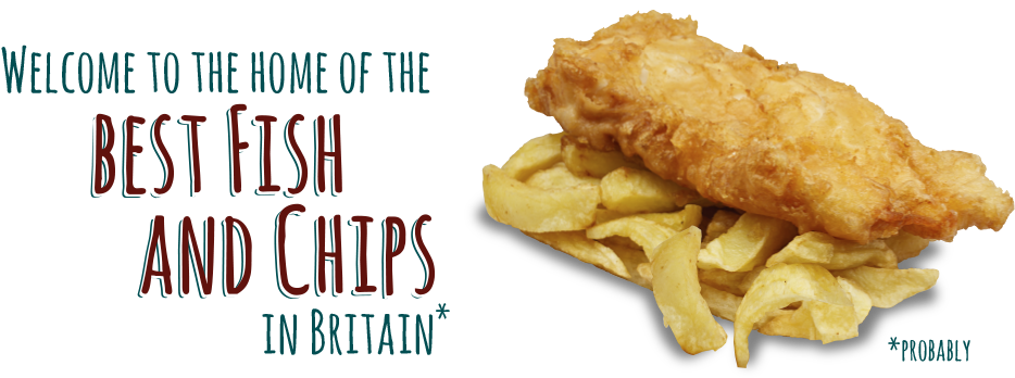 Welcome To The Home Of The Best Fish And Chips In Britain* - Fish And Chips Png (960x409), Png Download