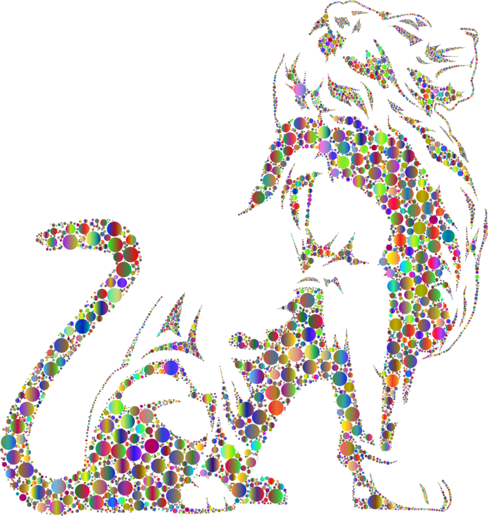 Lion Cat Felidae Tiger Roar - Clip Art (709x750), Png Download