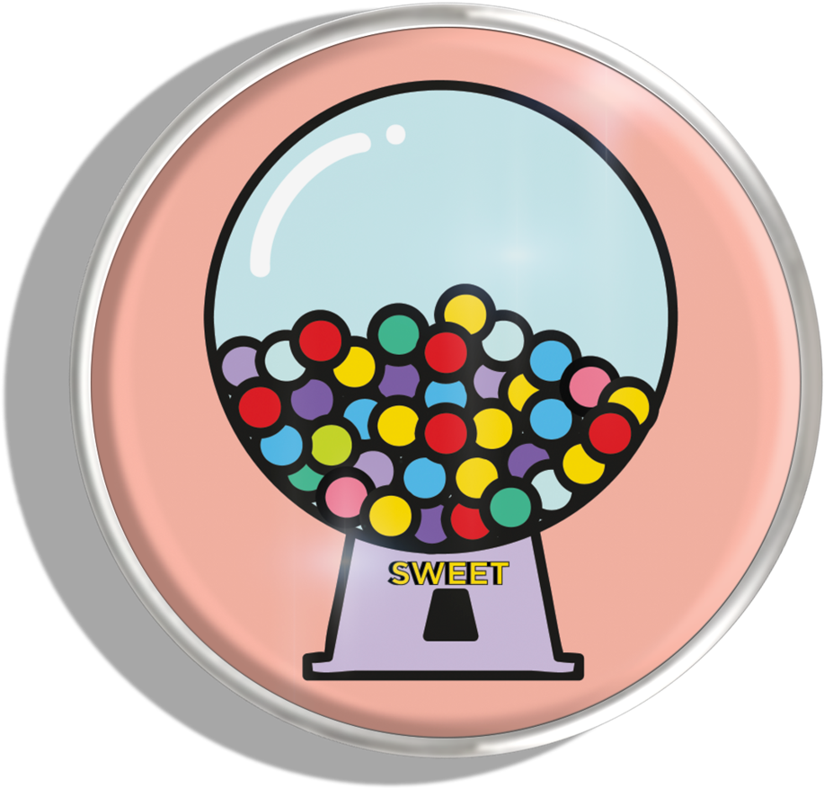 Phoebe James Statement Gumball Machine - Circle (1024x1024), Png Download
