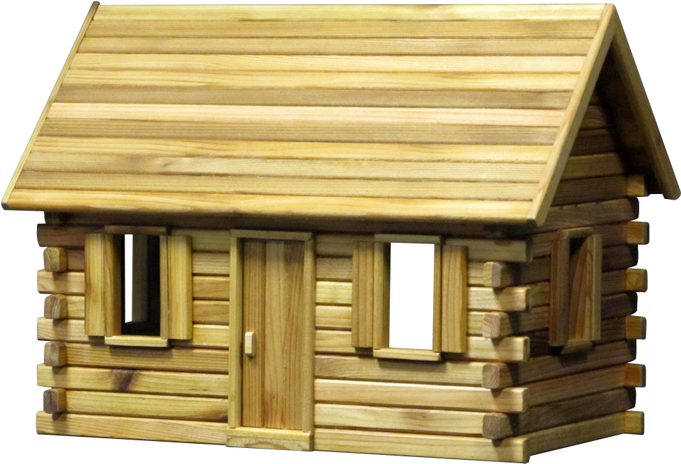 Lakeside Retreat Log Cabin Dollhouse Kit - Log Cabin (1024x1024), Png Download