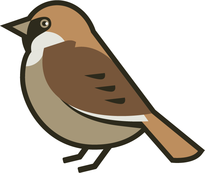 House Sparrow Clipart (653x552), Png Download
