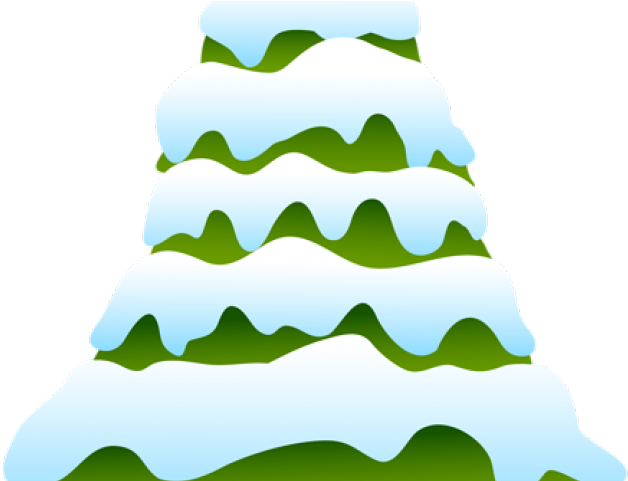 Pine Clipart Cypress Tree - Snowy Pine Tree Clipart (640x480), Png Download