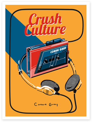 Crush Culture Poster - Conan Gray Crush Culture Poster (600x600), Png Download