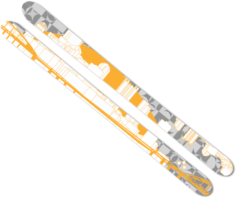 Custom Skis Images02 No Bg (1000x721), Png Download