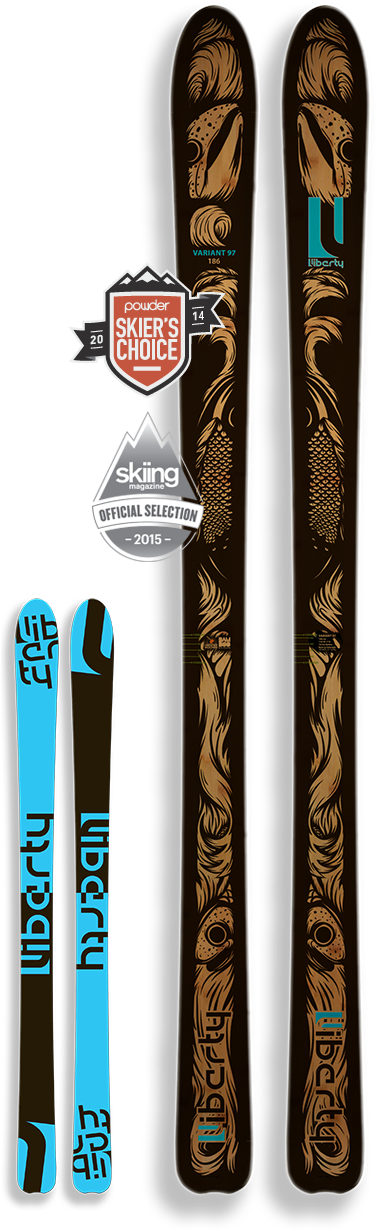 Liberty Skis Variant97 - Ski Binding (375x1256), Png Download