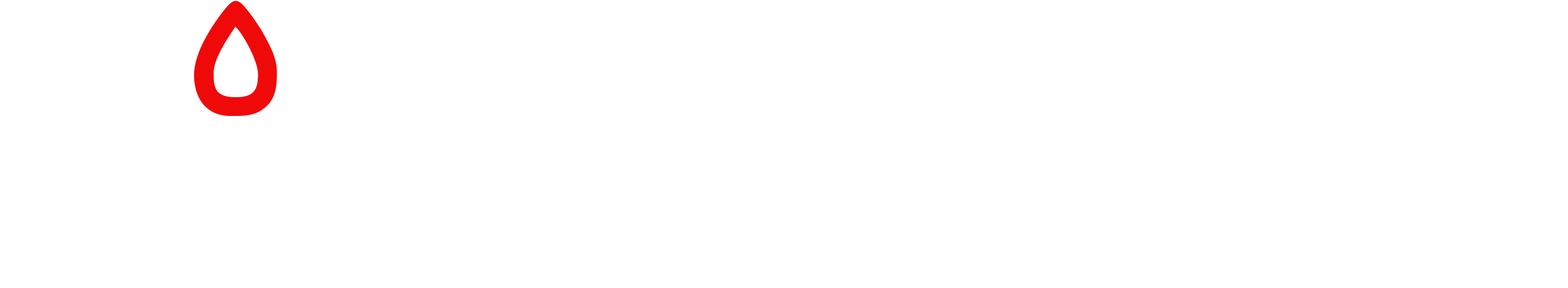 Com Stop Sweating Tips - Black-and-white (3025x608), Png Download