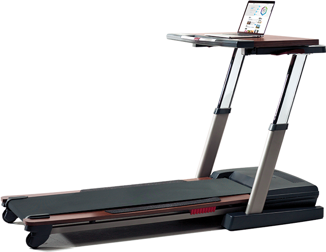 Nordictrack Desk Platinum Treadmill (704x868), Png Download