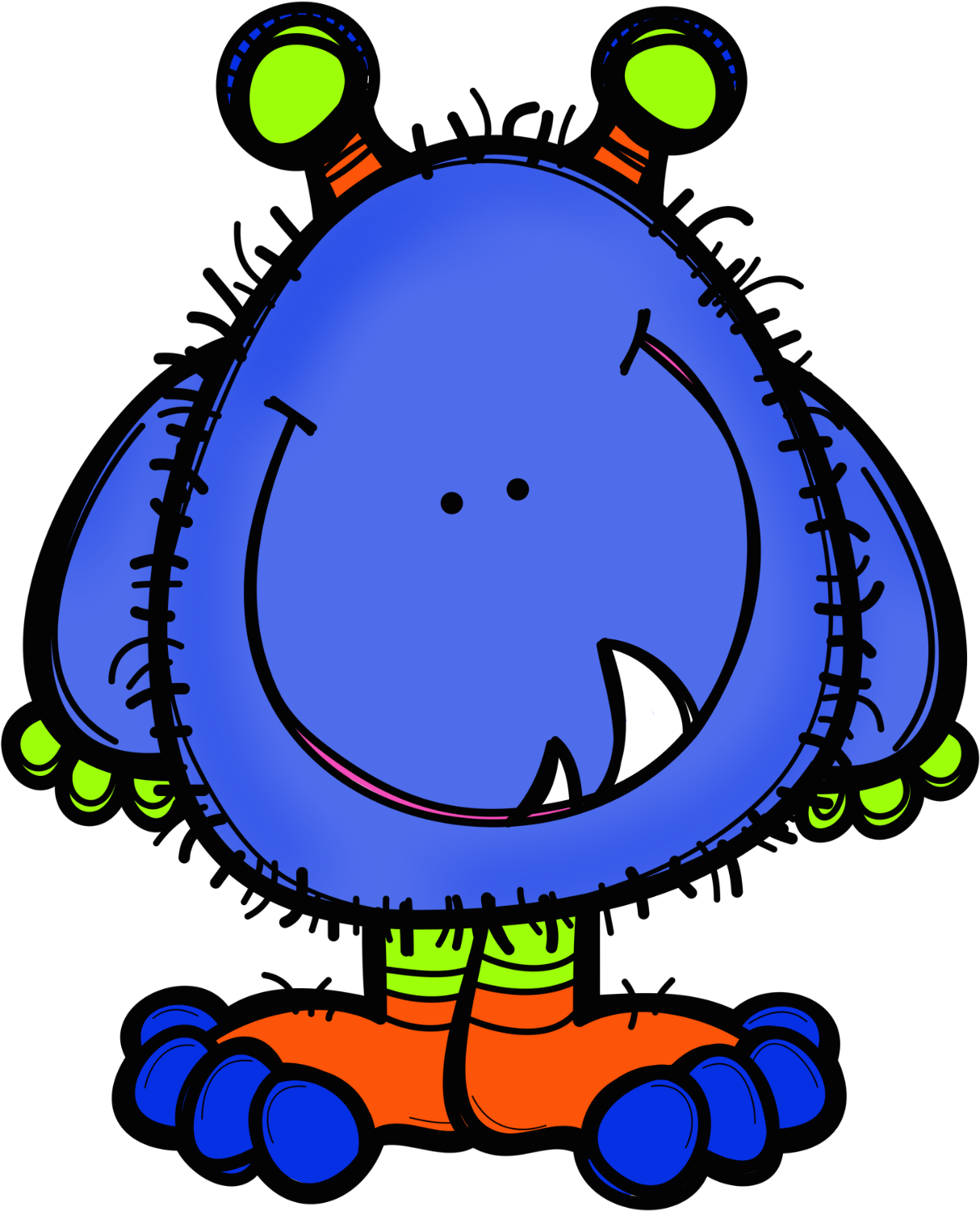 Monster Clipart Circle - Melonheadz Monster (1298x1611), Png Download