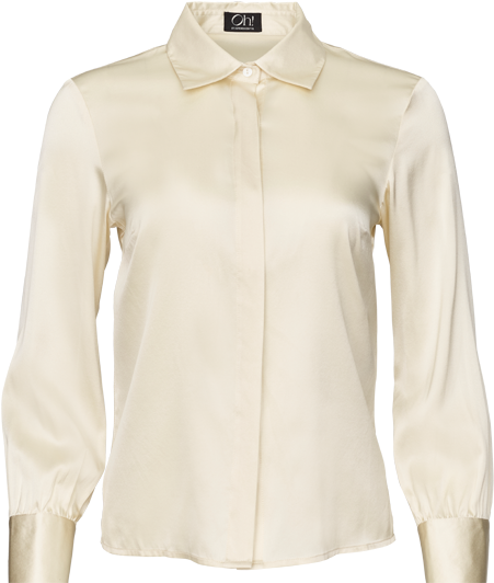 Levinson Silk Shirt Gardenia - Blouse (800x800), Png Download