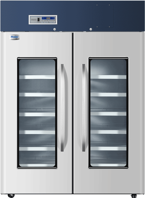 Hyc-1378 Double Door Pharmacy Refrigerator - Pharmaceutical Refrigerator Haier (800x800), Png Download