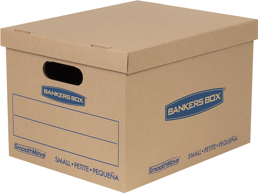 Smoothmove™ Classic Moving Boxes, Small 77142 - Cardboard Heavy Duty File Boxes (908x852), Png Download