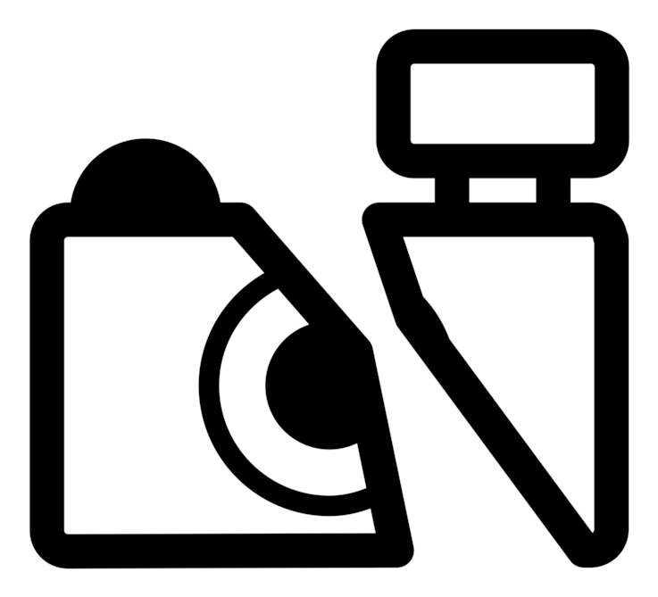 Digital Cameras Video Cameras Black And White (750x750), Png Download