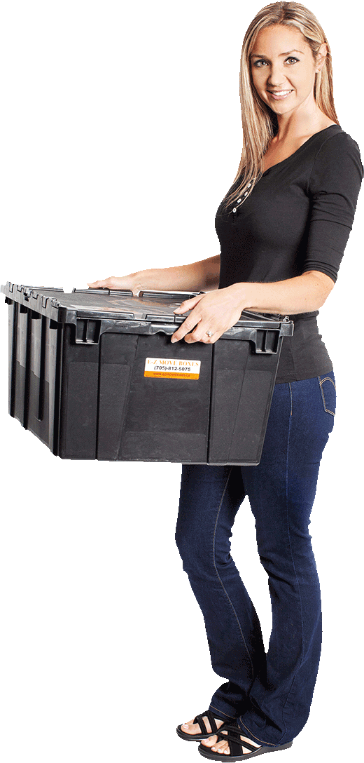 E-z Move Boxes - Briefcase (520x1088), Png Download