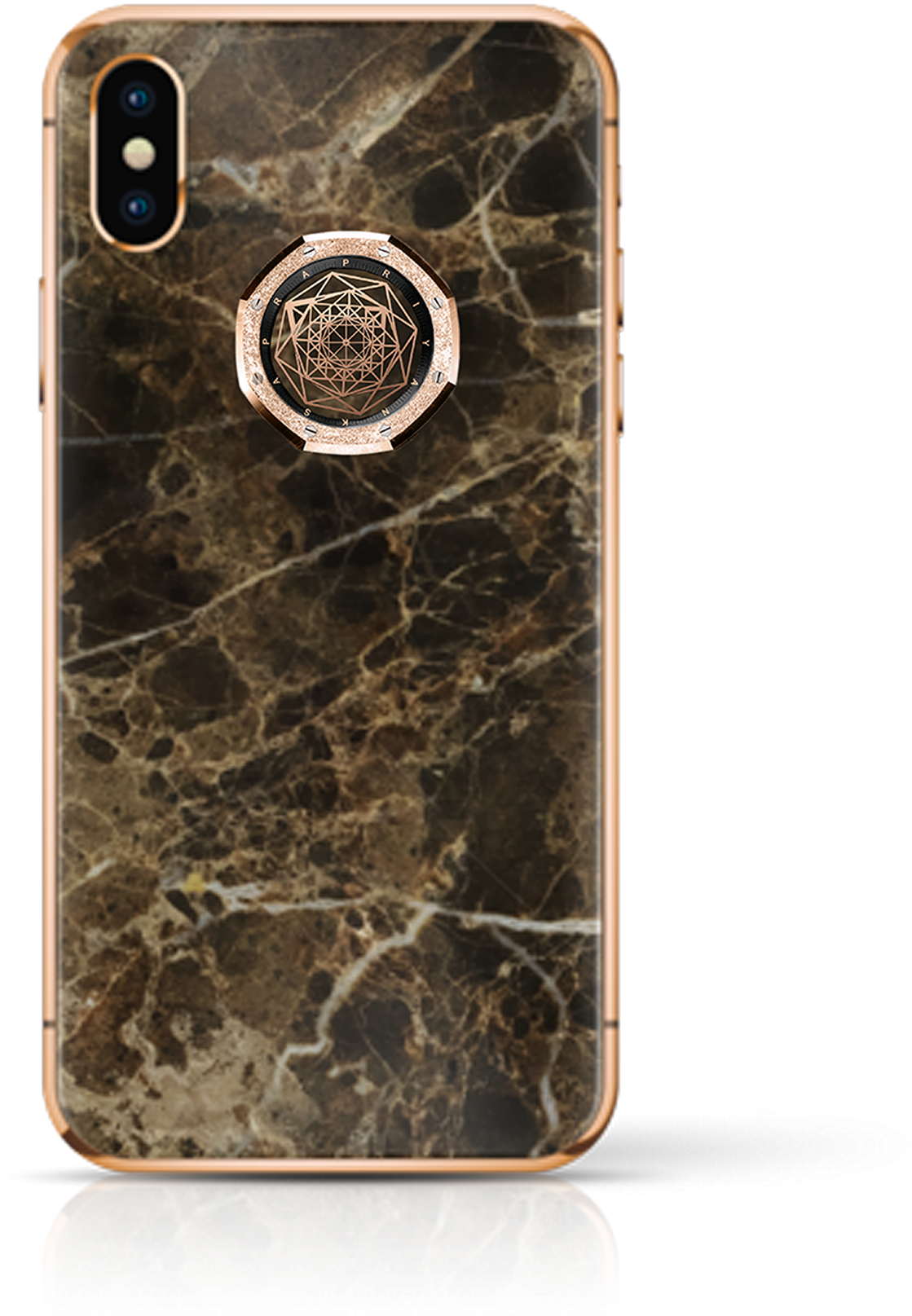 Iphone X Brown Marble - Brown Marble Iphone X Case (1920x1988), Png Download