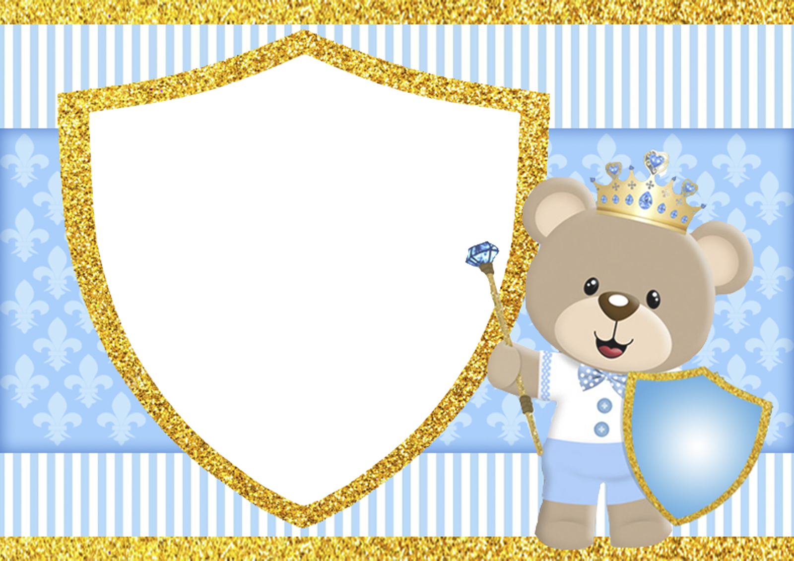 Moldura Convite Minnie Vermelha - Moldura Urso Principe Png (1600x1131), Png Download