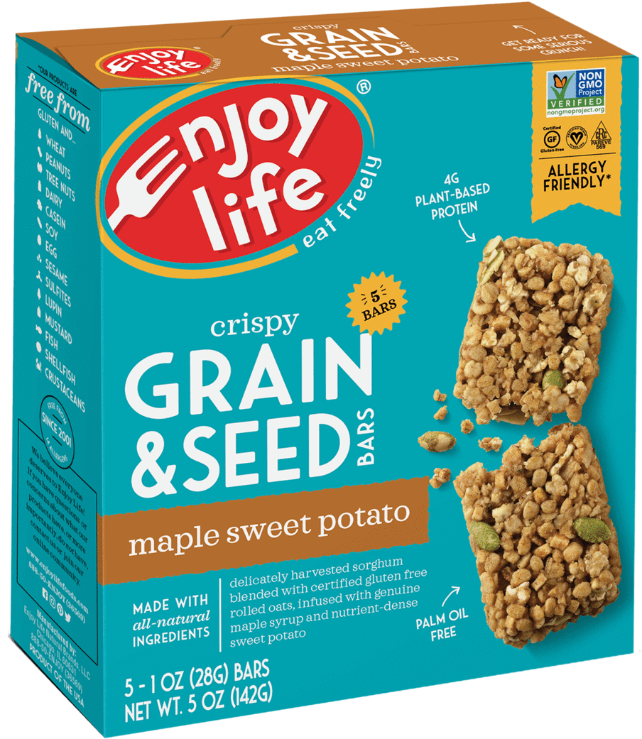 Grain & Seed Bars - Enjoy Life Gingerbread Cookies (1194x1194), Png Download