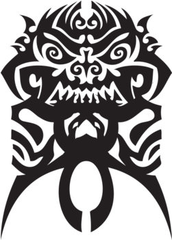 Tribal Demon - Emblem (674x518), Png Download