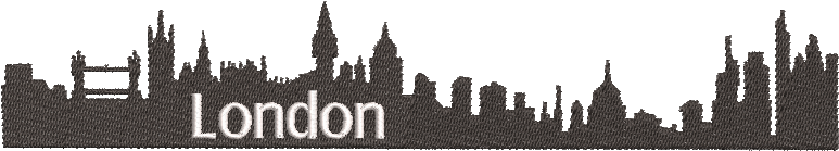 London Skyline Silhouette (780x776), Png Download