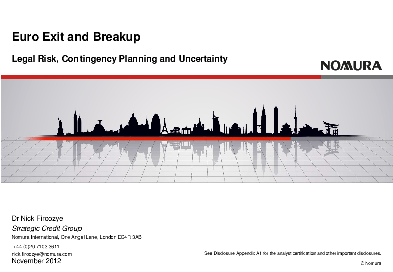 Pdf - Nomura (842x595), Png Download