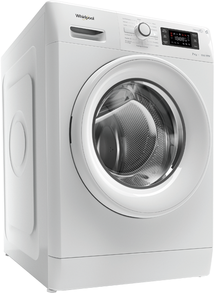 Whirlpool - Whirlpool 6th Sense Wasmachine 8kg (635x830), Png Download