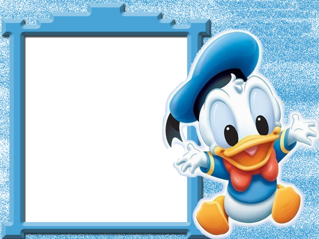 Chiara - Molduras Digitais - Daisy And Donald Duck Baby (640x480), Png Download