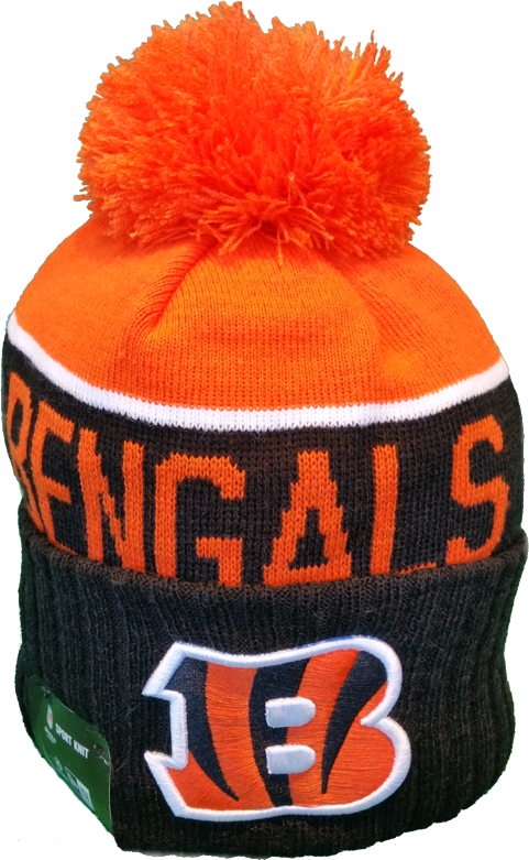 Cincinnati Bengals Sideline Toque Pom Knit More Than - Cincinnati Bengals (481x781), Png Download