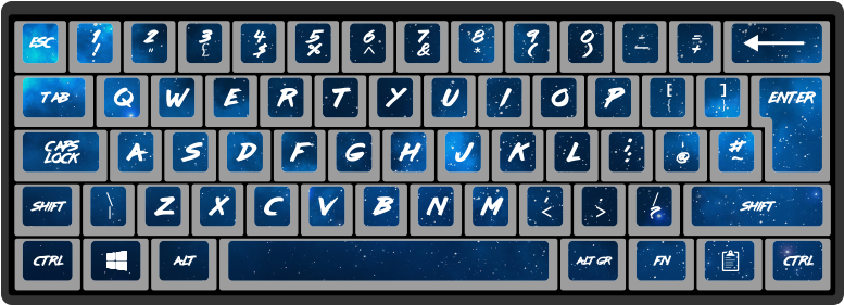 Night By Pyro 62-key Iso Custom Mechanical Keyboard - Computer Keyboard (1024x683), Png Download