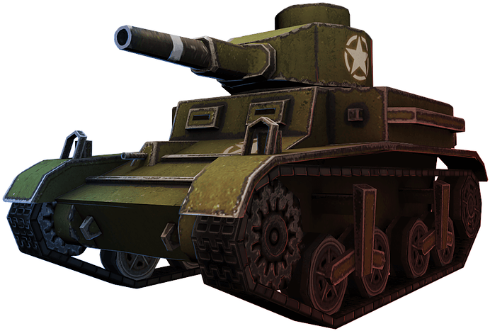 Lighttank Render 03 - Churchill Tank (709x490), Png Download