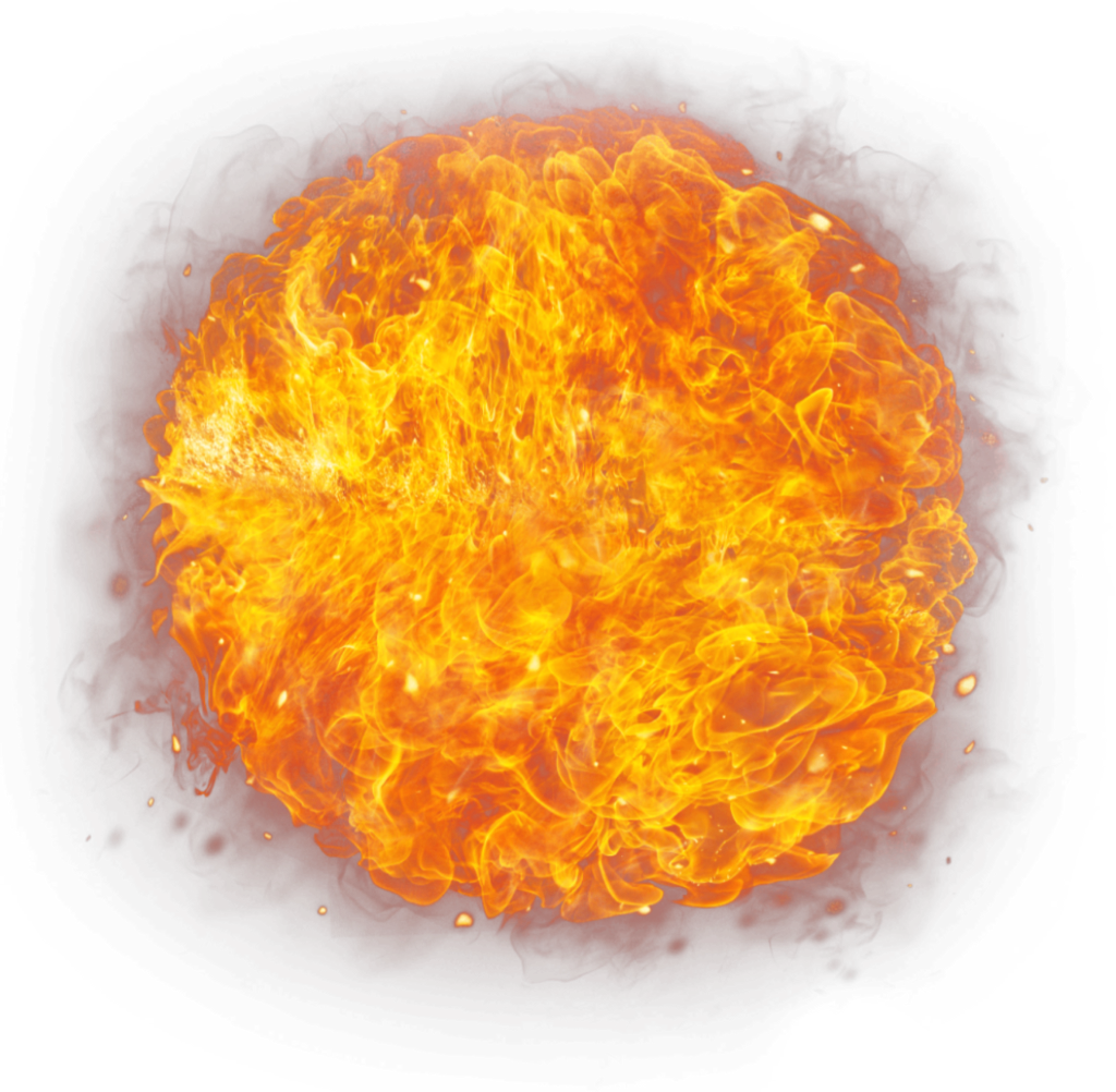#art #fireball #fire #effects #stickers - Background Circles Fire Abstract On White (1024x1002), Png Download
