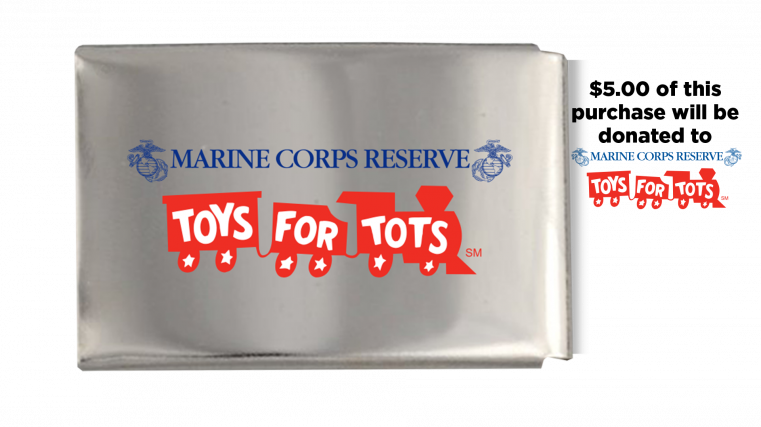 C4 X Toys For Tots Red Train Metal Classic Buckle - Toys For Tots (761x427), Png Download