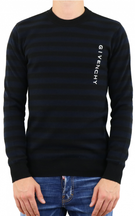 Givenchy Bm904t400n - Black Crew Neck Waffle (740x740), Png Download